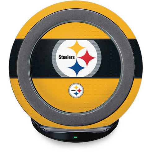 NFL Pittsburgh Steelers Zone Block Fast Charge Wireless Charging Stand Skin